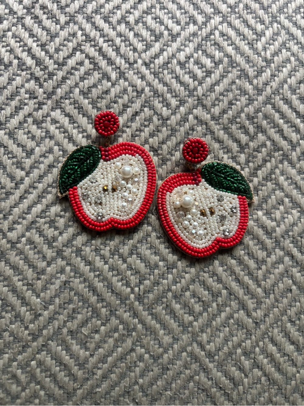 Boden apple earrings!